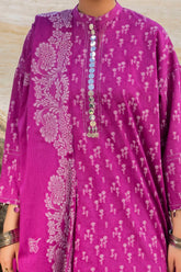 3 Piece Unstitched Jacquard Suit JD-42010